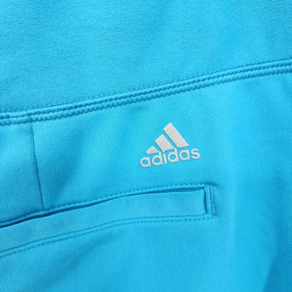 Adidas Golf Skort Teal Blue Tennis Skirt Sz Medium Climacool Stretch Solid Logo - Picture 5 of 11